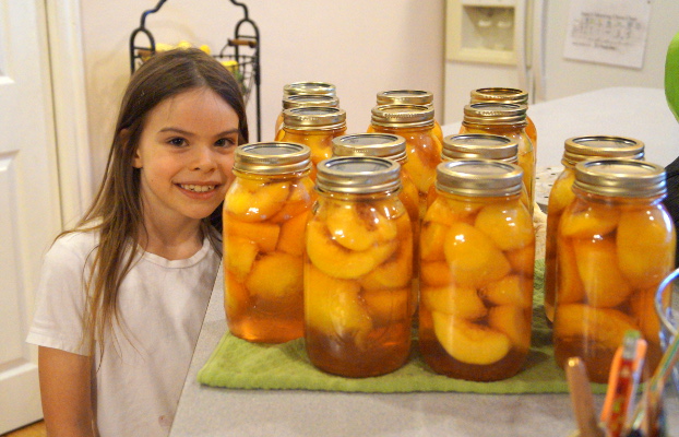 Rachael with Canned Peaches